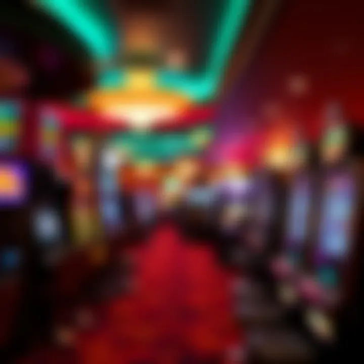 Inside view of the gaming floor filled with various gaming machines