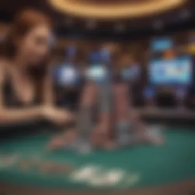Futuristic Gambling Technology A futuristic depiction of the evolution of gambling technology