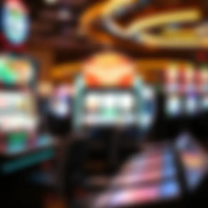 Futuristic concept of multi poker slot machines reflecting upcoming trends in gaming