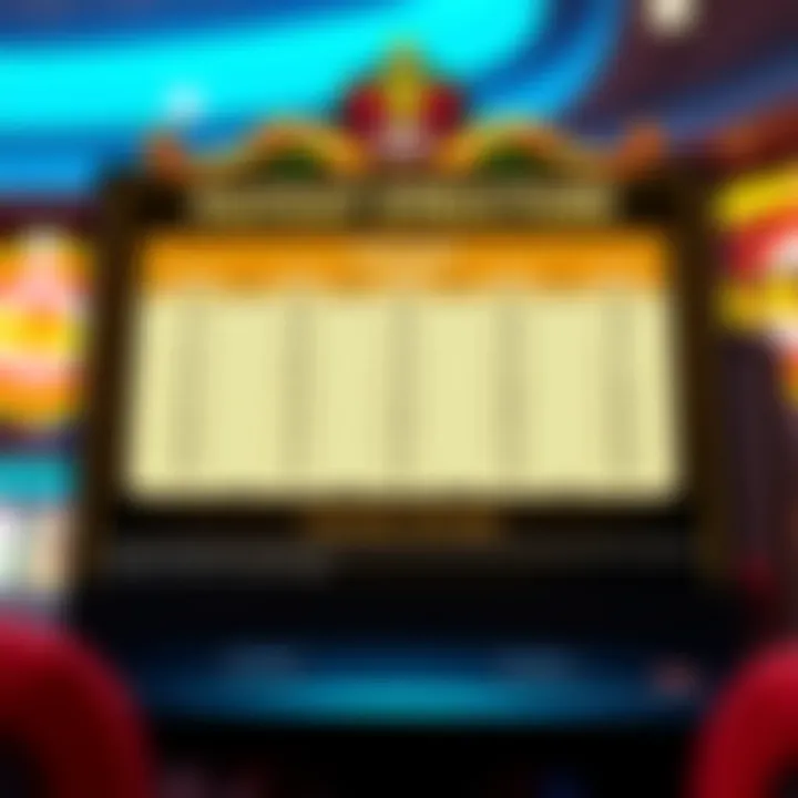 Graphic depicting payout structure and potential rewards associated with various betting strategies