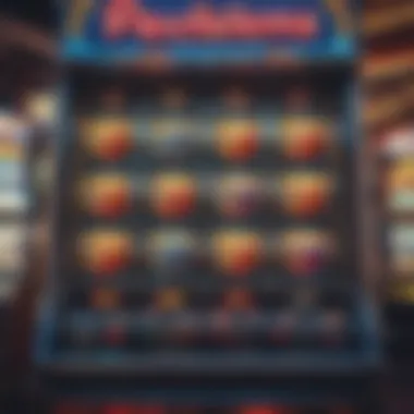 Vibrant Slot Machine in Las Vegas Vibrant Las Vegas slot machine showcasing colorful symbols