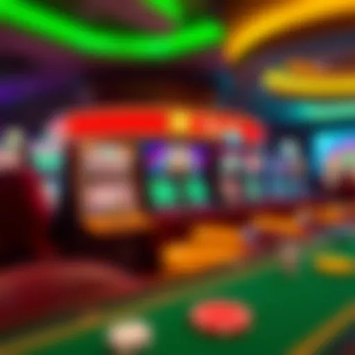 A vibrant display of online casino games available at Harrah's Online PA