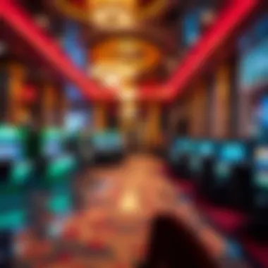 Luxurious High Roller Casino Interior Luxurious interior of a high roller casino