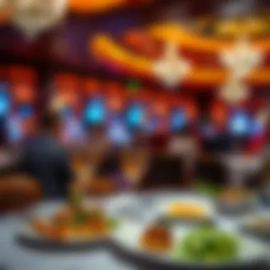 Culinary Delights at Hollywood Casino An elegant dining setup at one of the restaurants in Hollywood Casino featuring gourmet dishes