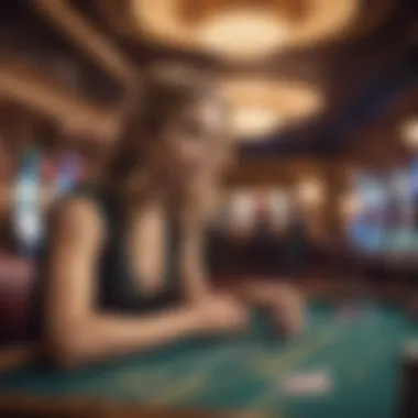 Player Engagement at Hollywood Casino Engaged player at casino