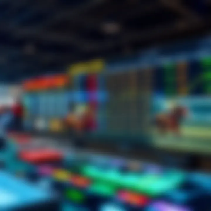 Technology in Horse Race Betting A digital platform showing live horse racing odds and statistics