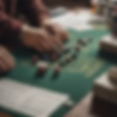 Crafting a Betting Strategy A strategic plan laid out on a table with notes and betting tips