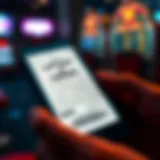 Digital lottery ticket on a smartphone screen