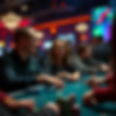 Enthusiastic players engaged in a live gaming experience