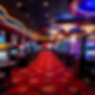 Exciting Gaming Floor Experience Vibrant gaming floor of Lake Charles Casino showcasing various gaming tables and slot machines