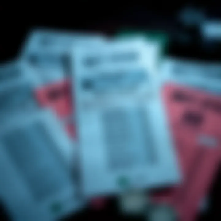 A collage of betting slips, indicating the various betting options available in Wyoming.