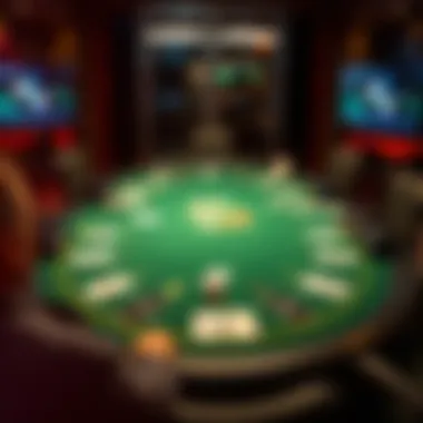 Understanding the Tournament Layout A detailed layout of an online poker tournament table