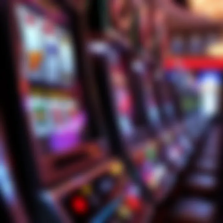 Close-up of a slot machine showcasing tournament features