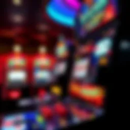 Dynamic gameplay of a blackjack slot machine with vibrant graphics