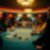 A captivating game of Blackjack at a casino table