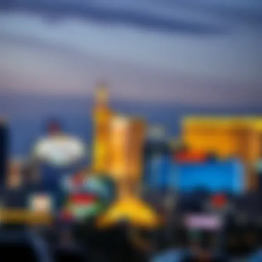 Las Vegas skyline showcasing iconic landmarks