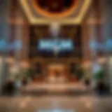 Luxurious lobby of an MGM resort showcasing modern design