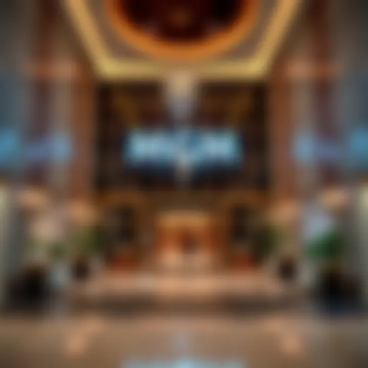 The Elegant Entrance of MGM Resorts Luxurious lobby of an MGM resort showcasing modern design