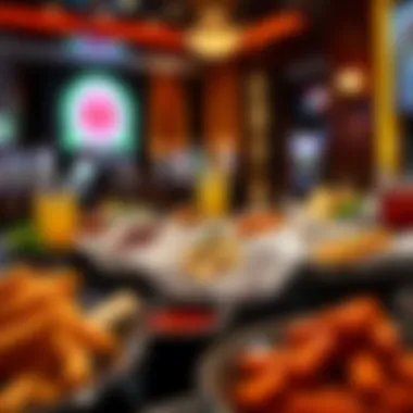A diverse array of culinary dishes representing various cuisines available at the resort's dining establishments.