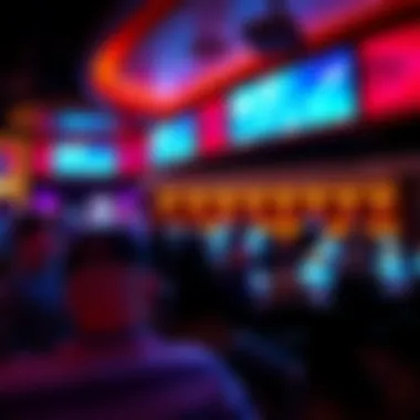An engaging entertainment venue with a lively atmosphere, featuring performances and events.