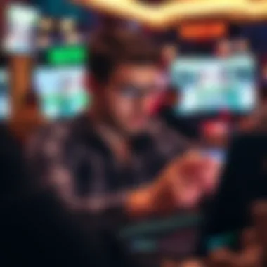 Analyzing Gaming Apps for Maximum Returns A person analyzing app reviews and feedback