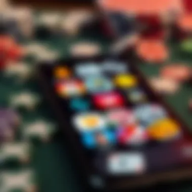 Diverse Gaming Options for Earnings Diverse selection of gaming apps on an iPhone screen