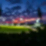 A panoramic view of Monmouth Park racetrack