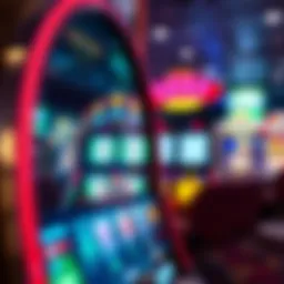 An elegant slot machine showcasing vibrant graphics and intricate design