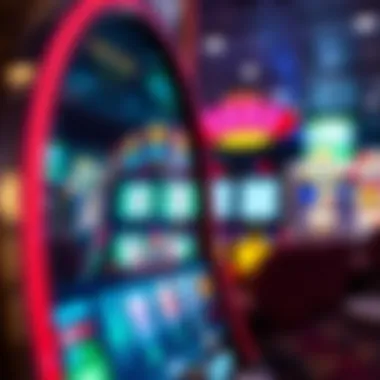 An elegant slot machine showcasing vibrant graphics and intricate design