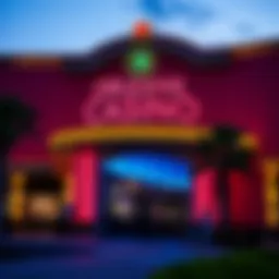 Exterior view of Orleans Casino showcasing its vibrant atmosphere