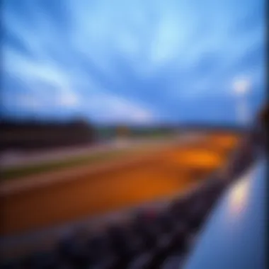 A panoramic view of the Penn National racetrack