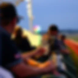 Spectators engaged in live racing at Penn National