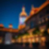 A stunning view of Resort World Queens showcasing its architectural elegance