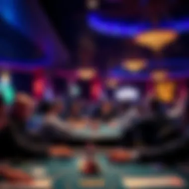 Exciting Tournament Atmosphere Exciting poker tournament atmosphere