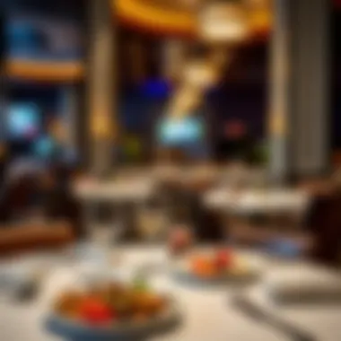 Elegant dining area featuring gourmet cuisine at Rivers Casino Schenectady