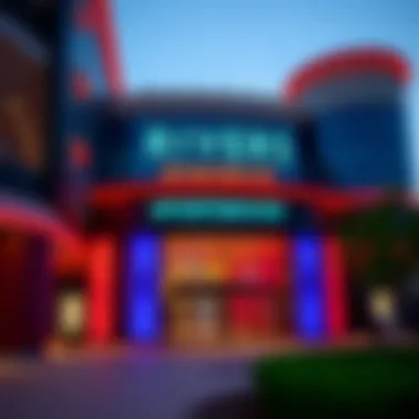 Vibrant Entrance of Rivers Casino Sportsbook Rivers Casino Sportsbook exterior showcasing vibrant signage
