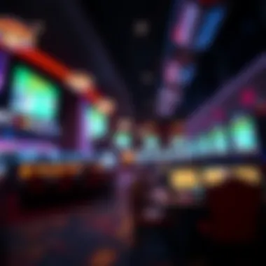 Dynamic Betting Spaces Inside Rivers Casino Inside view of Rivers Casino Sportsbook featuring betting areas