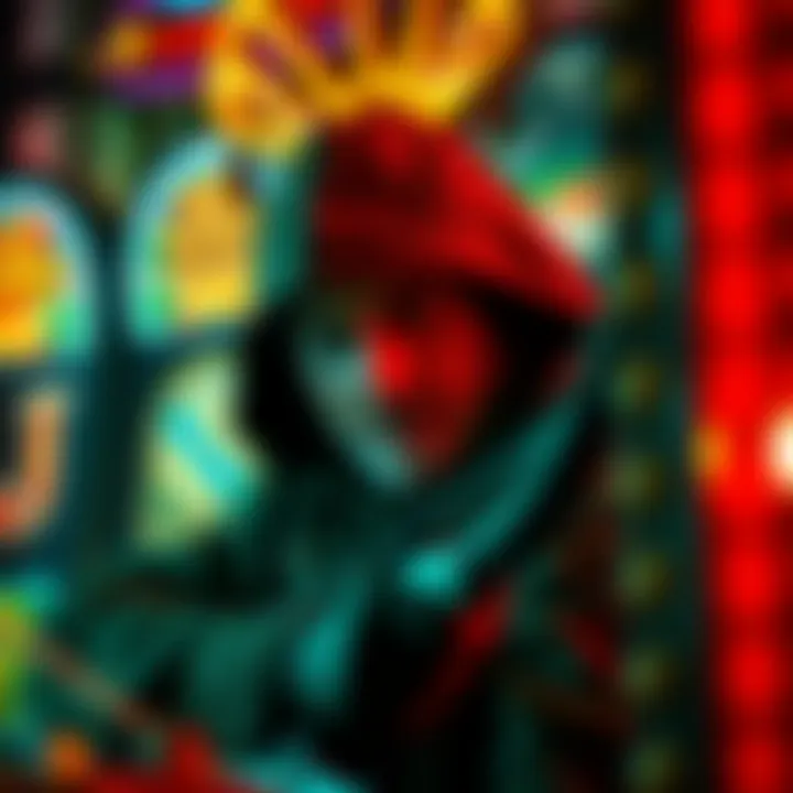 Artistic representation of the Robin Hood theme in a slot machine setting