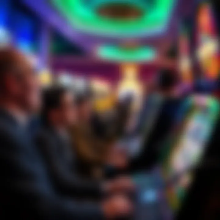 A collage of players enjoying the Robin Hood slot machine at a casino