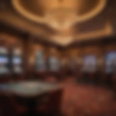 Opulent Gaming Area Inside Sands Las Vegas Casino Luxurious interior design highlighting the opulent gaming area