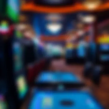 Interior of the gaming floor, highlighting diverse gaming options available to visitors