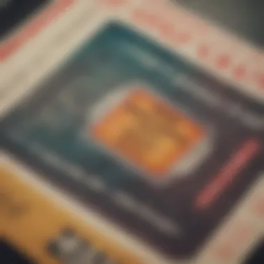 Scanning Technology in Action Close-up of a scanned lottery ticket with digital interface