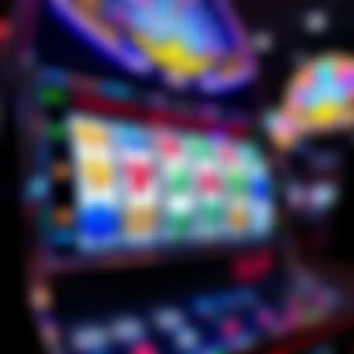 A vibrant and engaging slot machine display showcasing various symbols