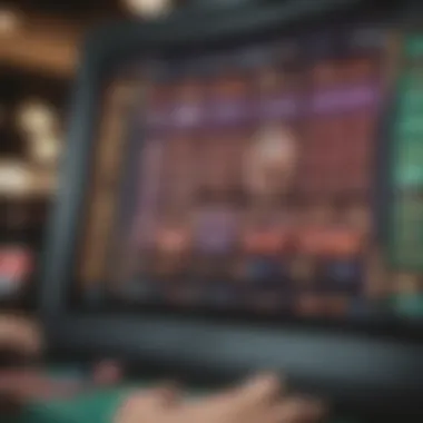 Analyzing Game Strategies on Video Poker Close-up of a video poker game screen displaying strategies