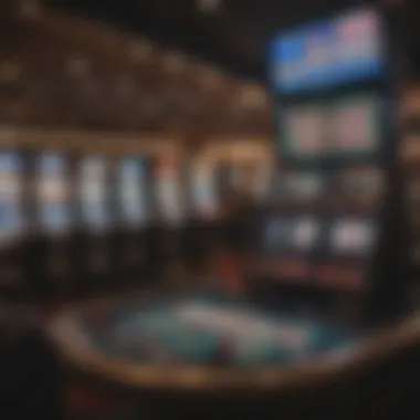 Setting the Stage for Video Poker Contests Video poker contest setup showing equipment and screens