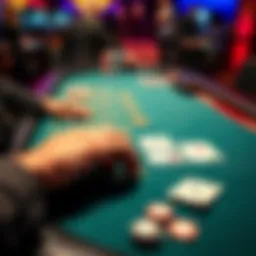 Illustration of blackjack table layout