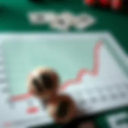 A detailed graph showing historical lottery number trends