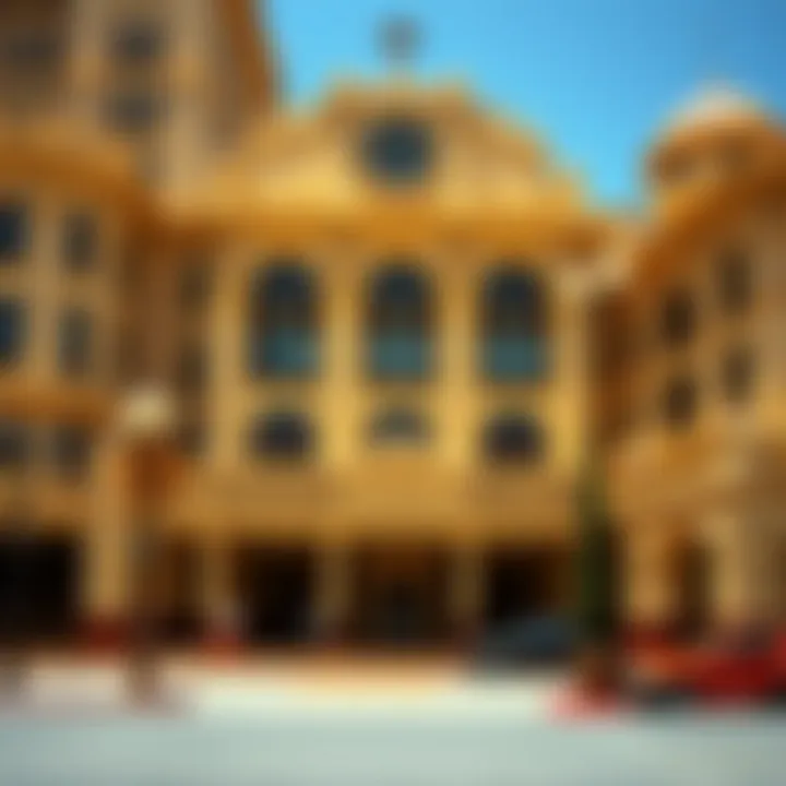 Exterior view of Tangiers Casino highlighting its architectural design