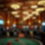 Interior of Tangiers Casino showcasing vintage decor and gaming tables