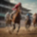 A jockey skillfully guiding a horse during a race